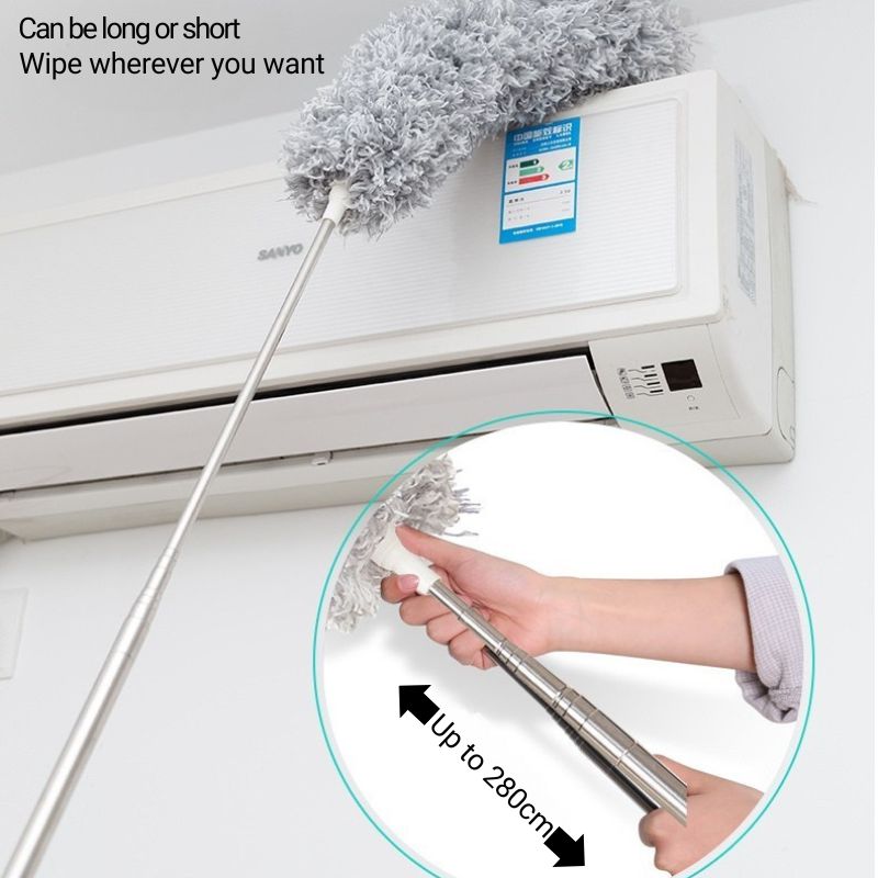 Long Stick Fan Duster with Extendable Handle for Ceiling Fans