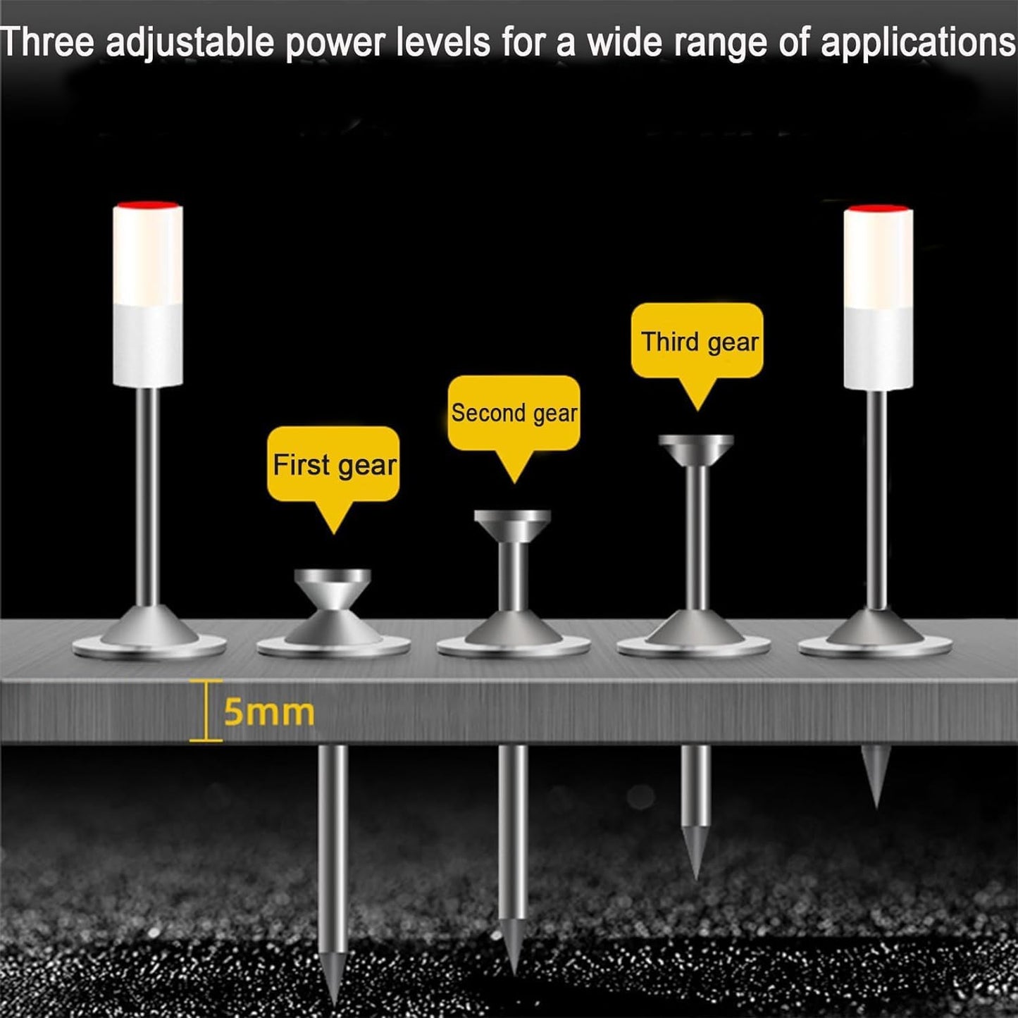 🔨 Z-Mart Concrete Nail Gun – High-Power Manual Fastening Tool for Walls & Wood