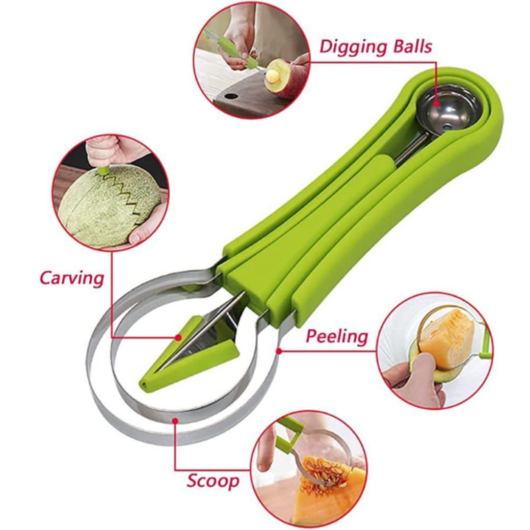 Multifunctional Fruit Carving Tools with Watermelon Ball Cutter