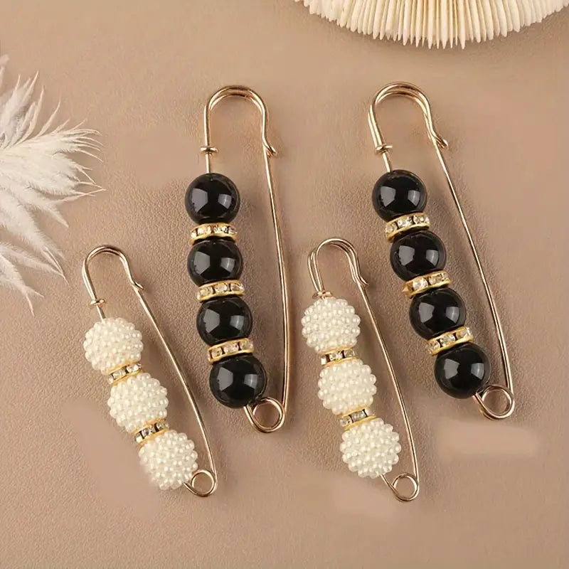 Pearl Brooch Pins Stylish Clothing Accessories