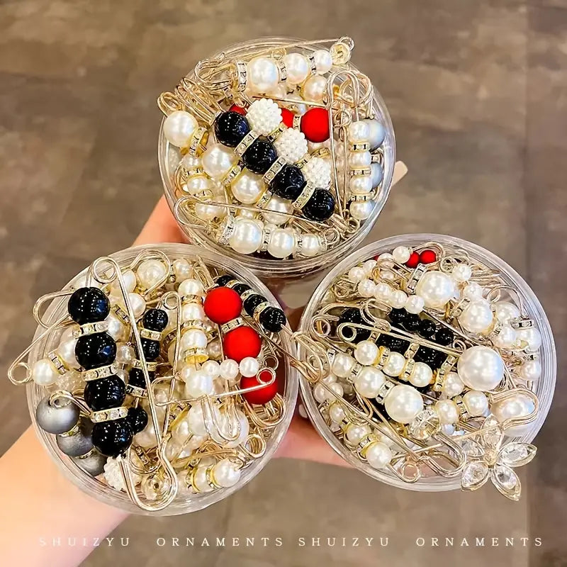 Pearl Brooch Pins Stylish Clothing Accessories