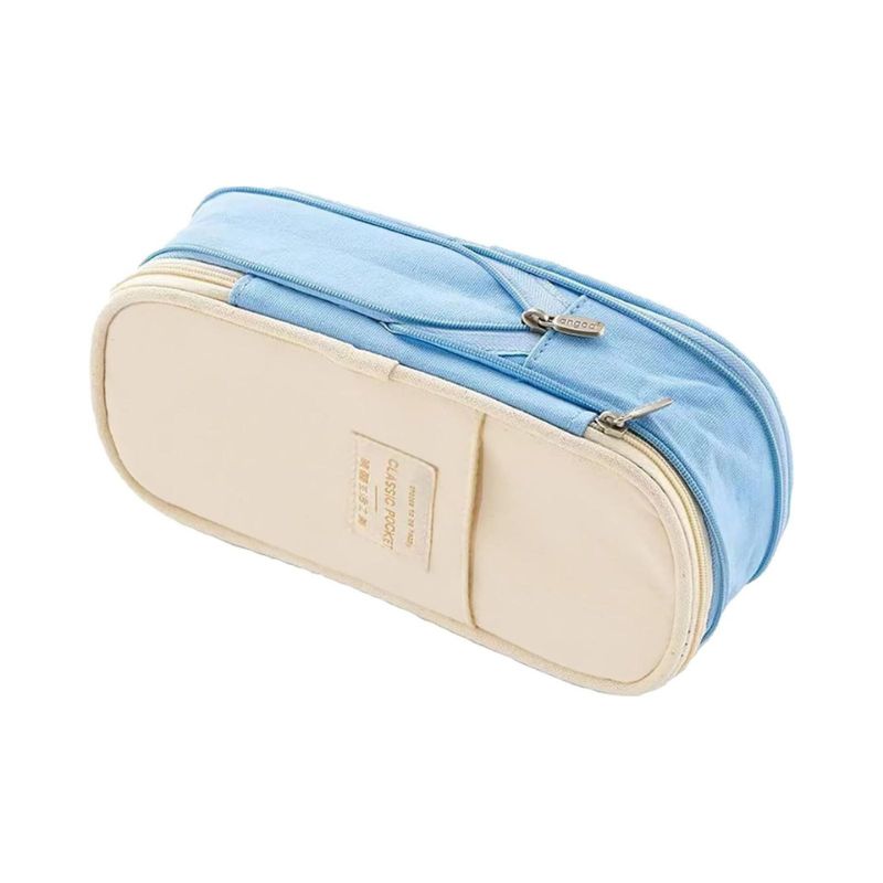 Multi-Compartment Cloth Pencil Case for Students