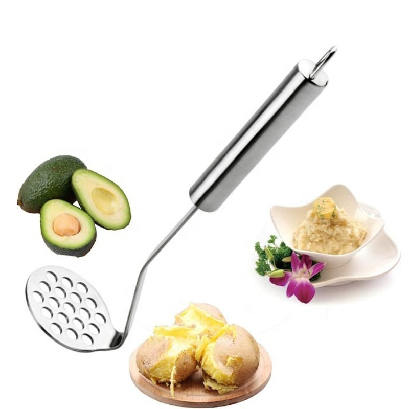 Food-Safe Stainless Steel Potato and Avocado Masher