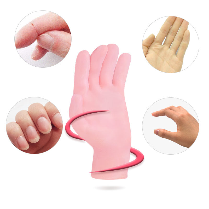 Silicone Gel Hand Spa Gloves – Moisturizing & Exfoliating Skin Care Treatment