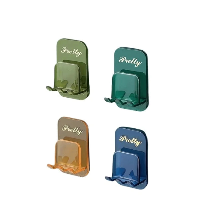 Bathroom Toothbrush Holder – Wall-Mounted Non-Folding Sticker Rack (Pack of 4)