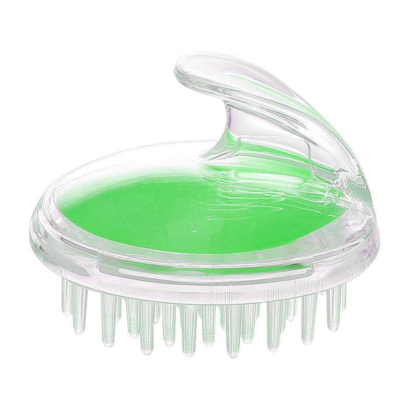 Crystal Transparent Silicone Scalp Massage Shampoo Brush