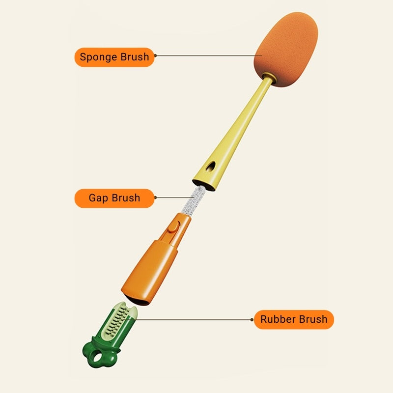 Deep Cleaning Brush for Bottles, Cups, and Glassware