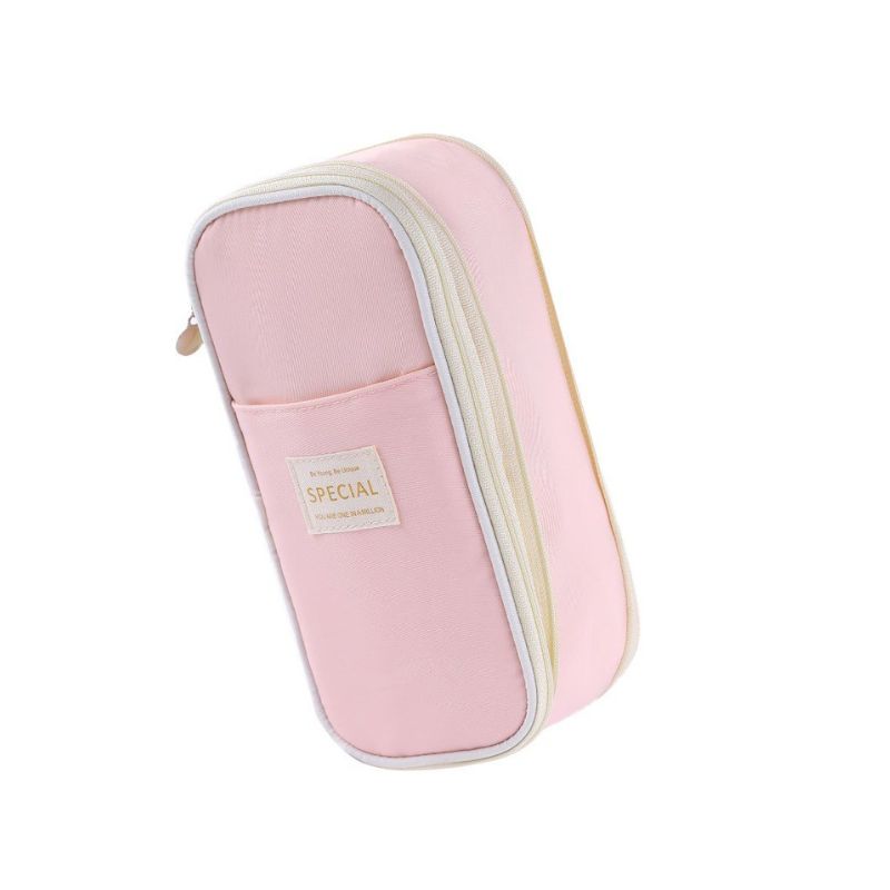 Multi-Compartment Cloth Pencil Case for Students