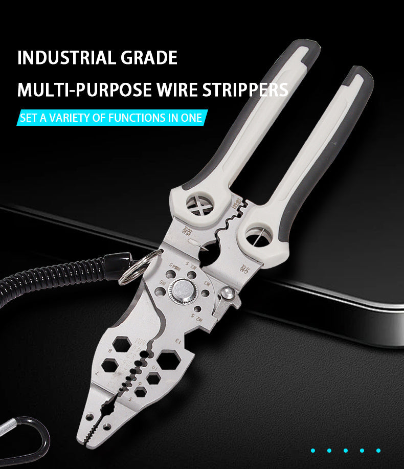 Multi-Function Combination Pliers for Wire Stripping and Cutting