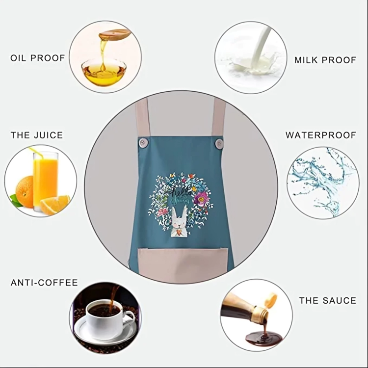 Cute Kitchen Apron with Front Pocket (Buy 1 Get 1 Free)