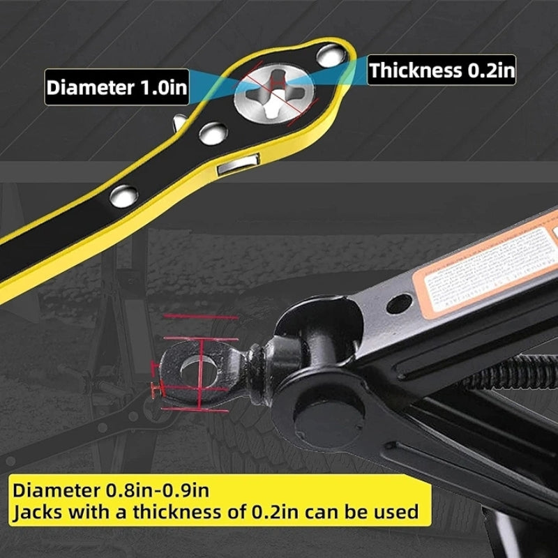 Labor-Saving Jack Ratchet Wrench for Car Tire and Wheel Repair