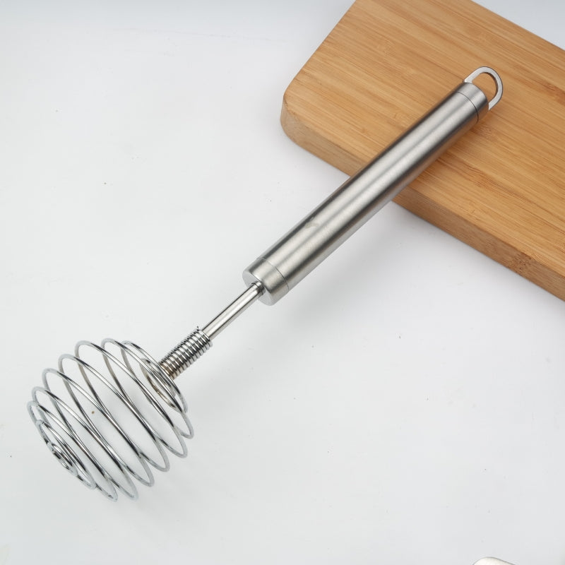 Manual Stainless Steel Whisk for Effortless Egg Beating