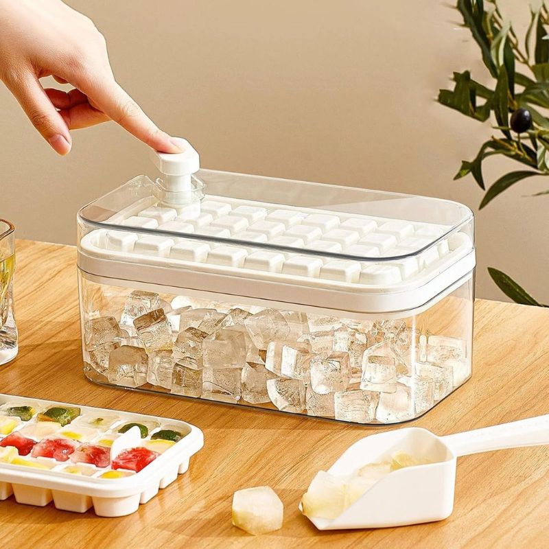 Silicone Ice Cube Tray with Easy-Release Design