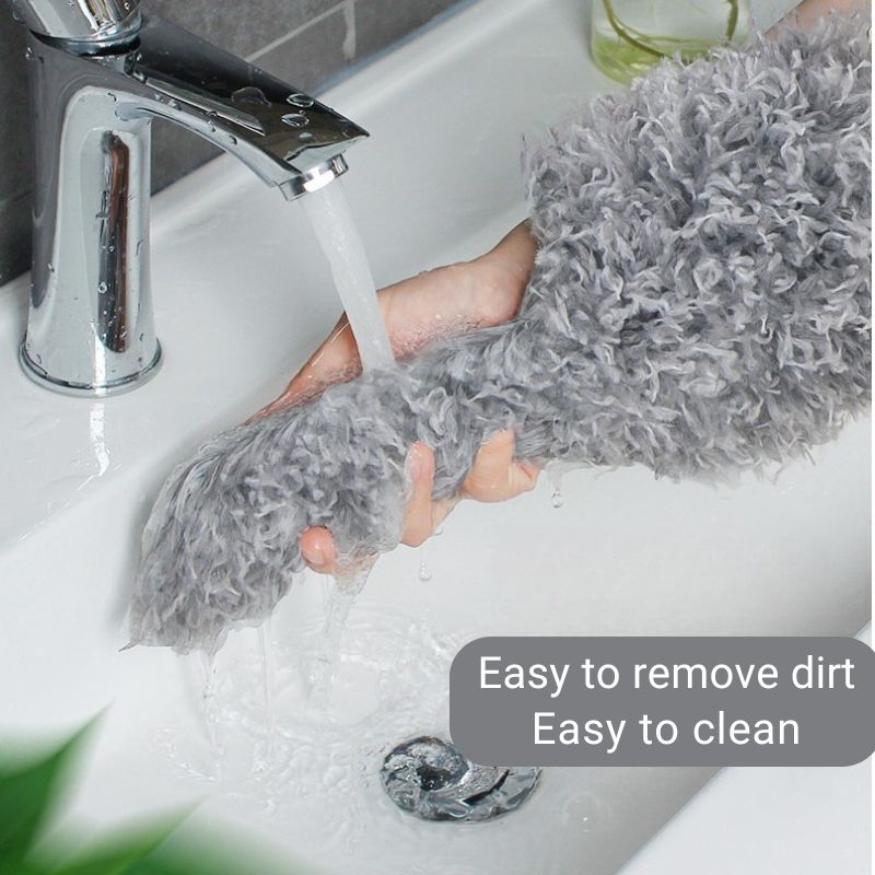 Long Stick Fan Duster with Extendable Handle for Ceiling Fans