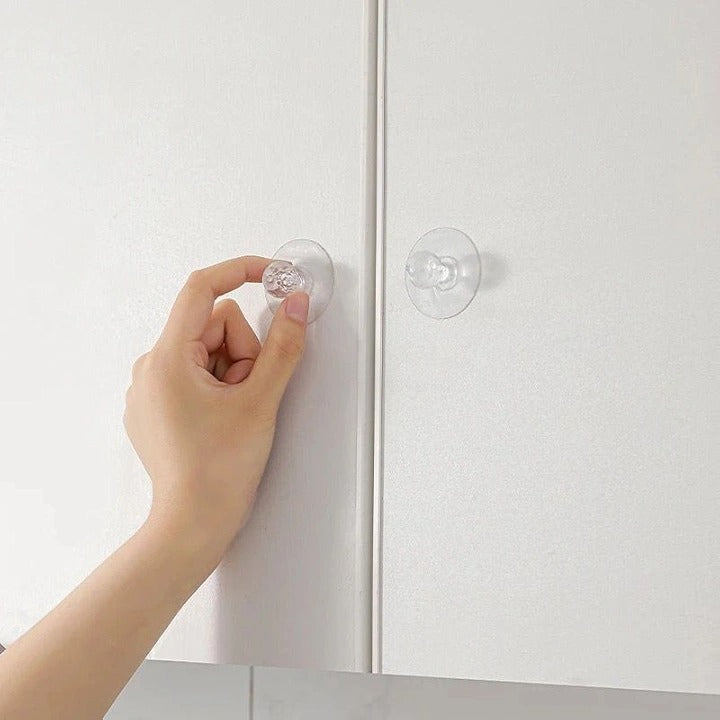 Diamond Hook – Self-Stick Push-Pull Handle for Doors, Crystal Design (Pack of 5)