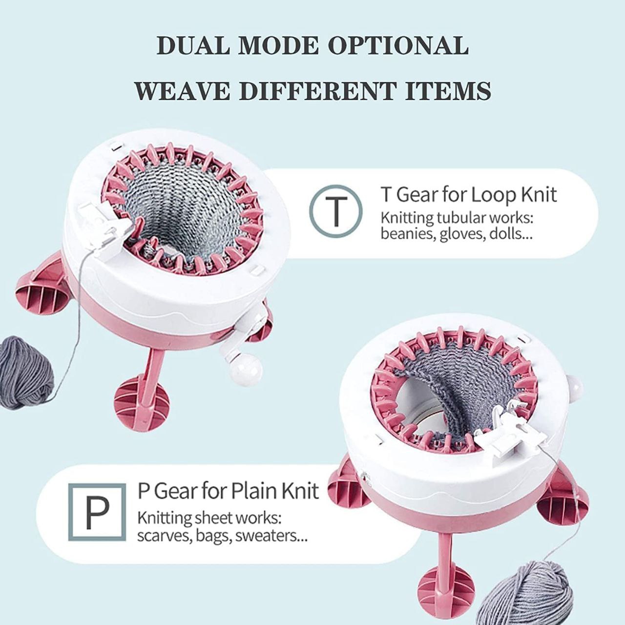 22-Needle Knit Loom Machine for DIY Knitting