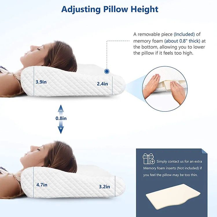 Ergonomic Memory Foam Pillow for Better Sleep