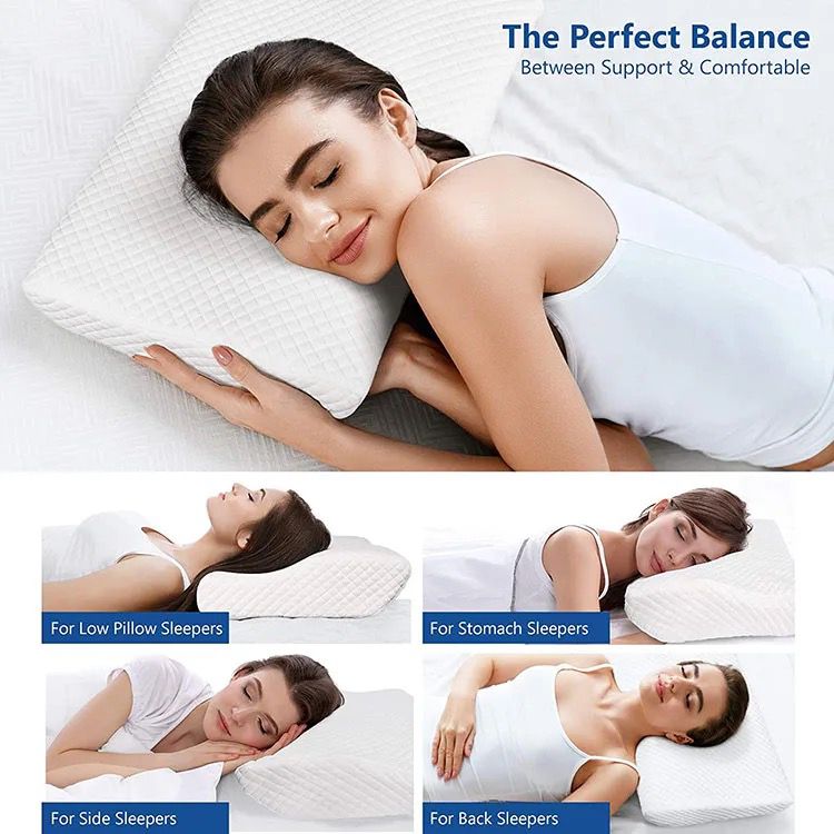 Ergonomic Memory Foam Pillow for Better Sleep