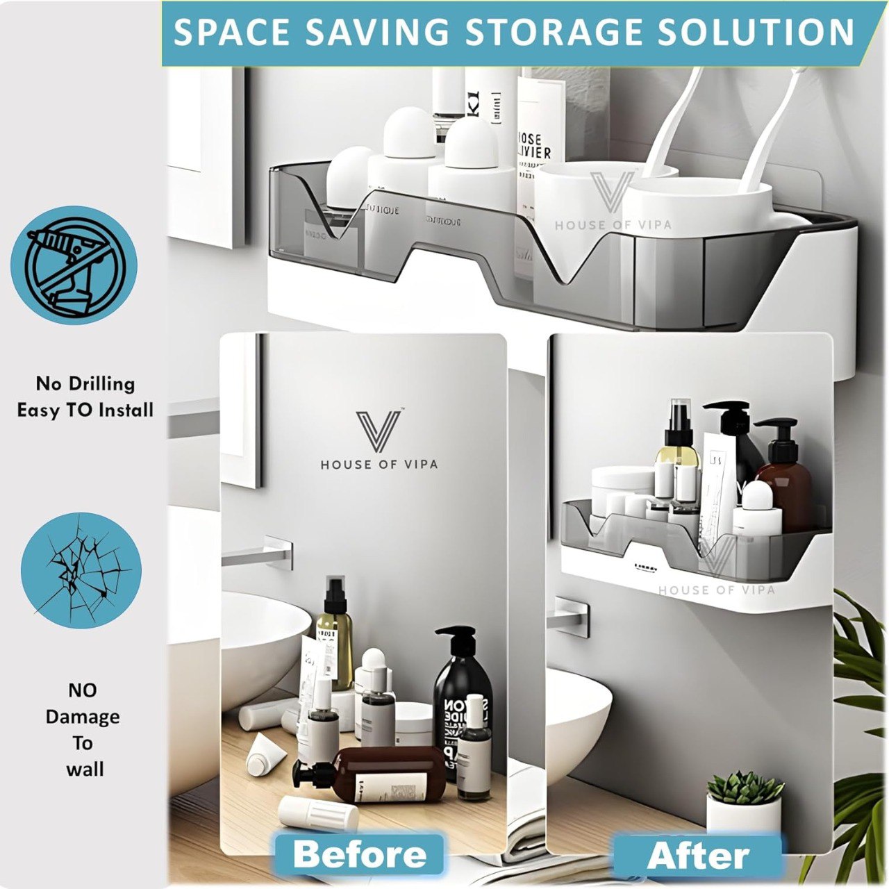 Space-Saving Plastic Rack