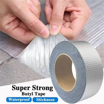Aluminum Foil Flashing Butyl Rubber Waterproof Tape (2 inch * 5 meter)