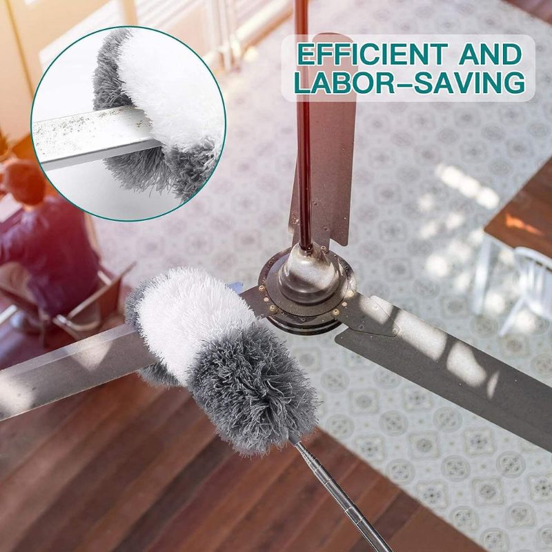 10 Ft Long Fan Duster for Ceiling Fans and High Surfaces