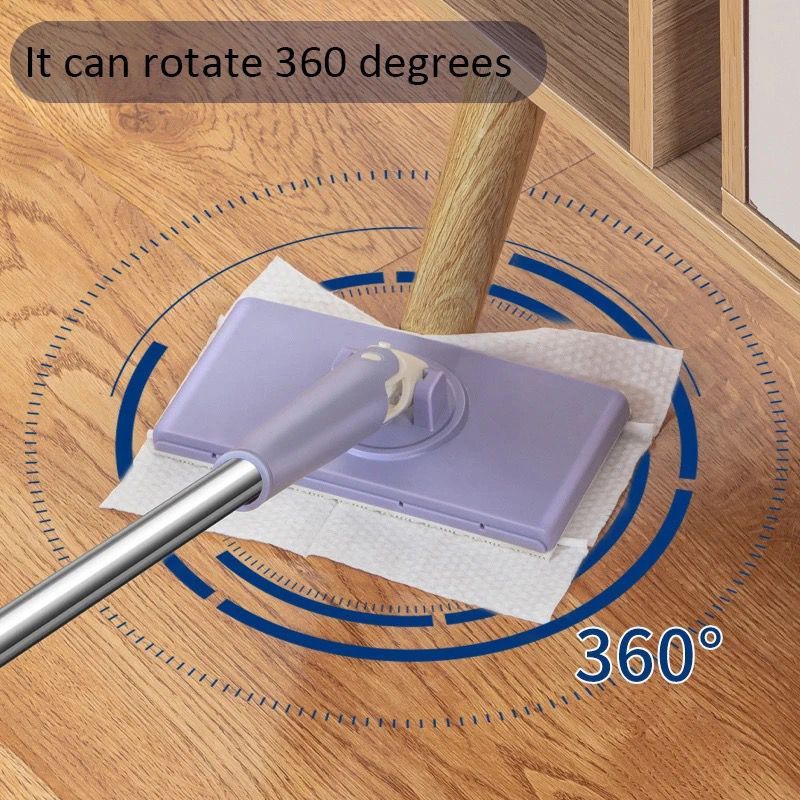 Automatic Clip Flat Mop with Eco-Friendly Refill Pads