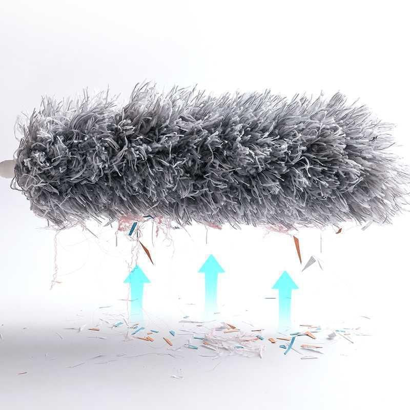 Long Stick Fan Duster with Extendable Handle for Ceiling Fans