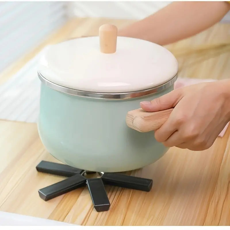 Foldable Heat Insulation Pads - Non-Slip Trivet Mats | Expandable, High-Temperature Resistant, Multifunctional Hot Pot Holders