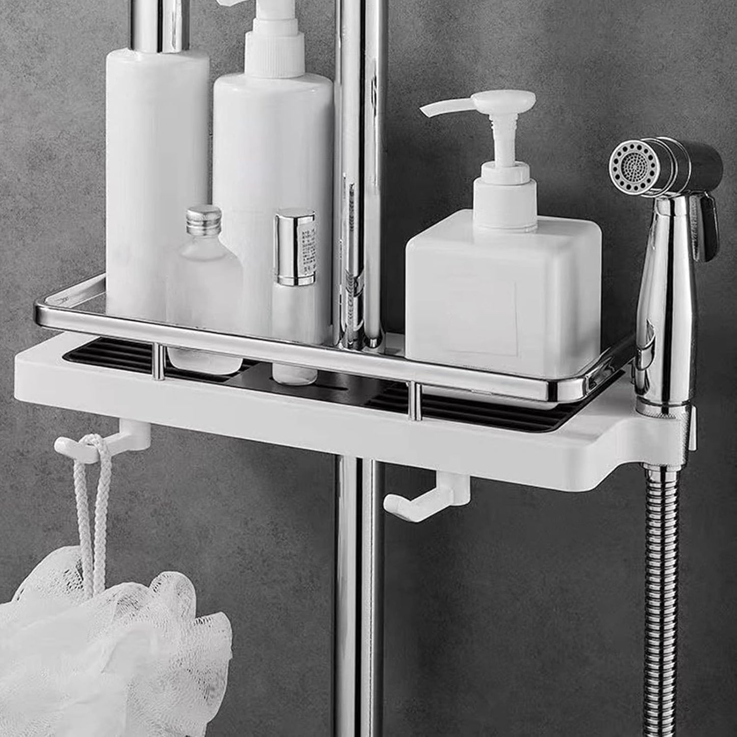 Bathroom Shelf with Shower Storage