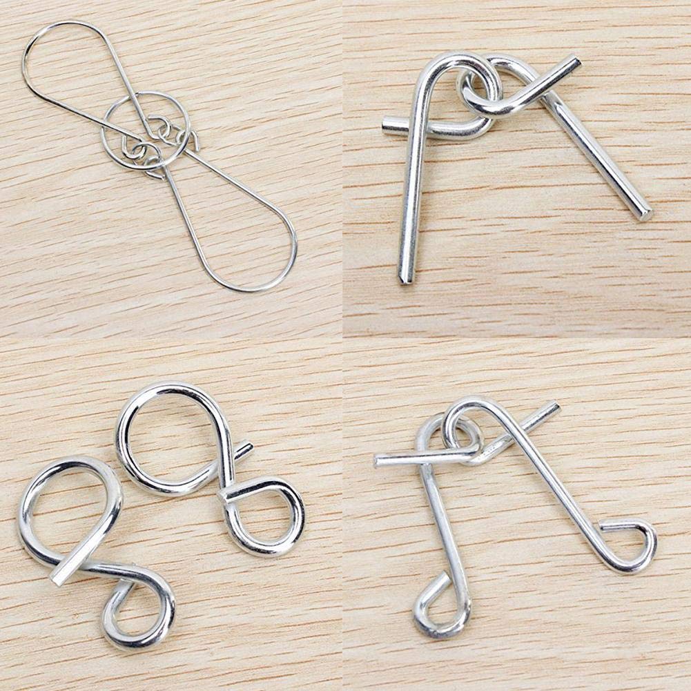 12-Piece Metal Puzzle Set – Brain Teasers for Endless Fun & Mental Challenge