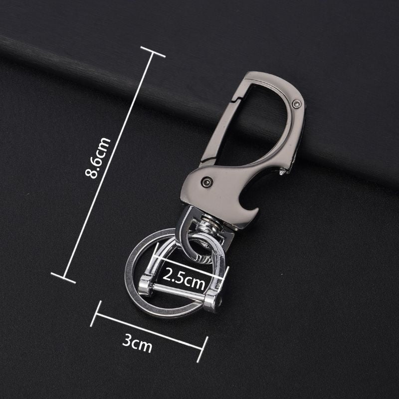 Compact Key Chain with Foldable Mini Knife