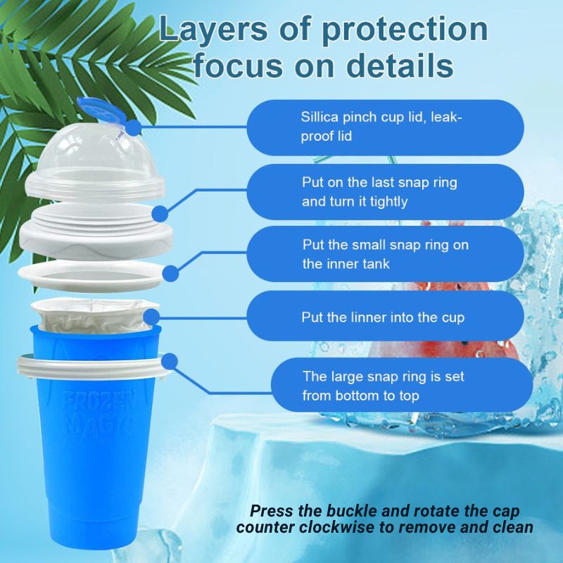 Reusable Frozen Cup for Smoothies and Cold Beverages