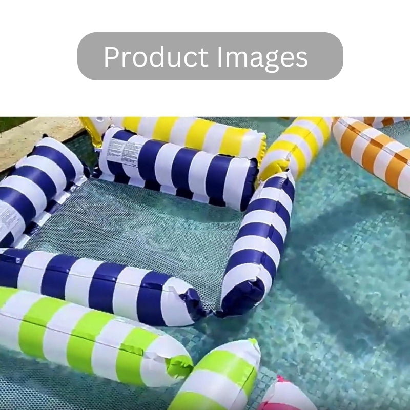 Inflatable Four-Tube Water Floating Bed for Ultimate Pool Comfort