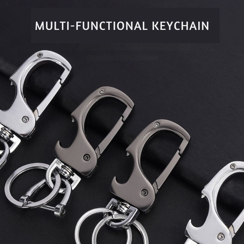 Compact Key Chain with Foldable Mini Knife