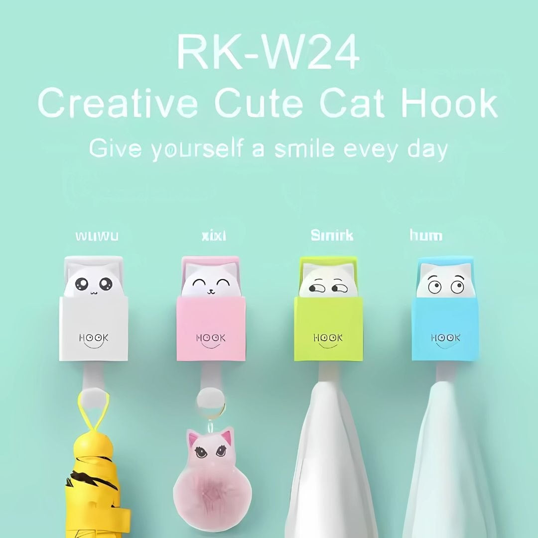 Durable Plastic Key Hook with Cute Animal Shape