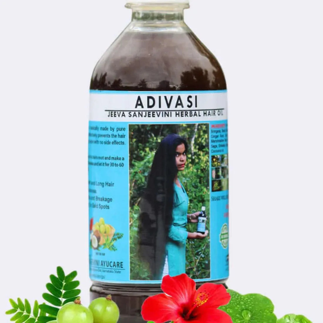 Adivasi Jeeva Sanjeevini Herbal Hair Growth oil - Ayurvedic Hair Growth Oil