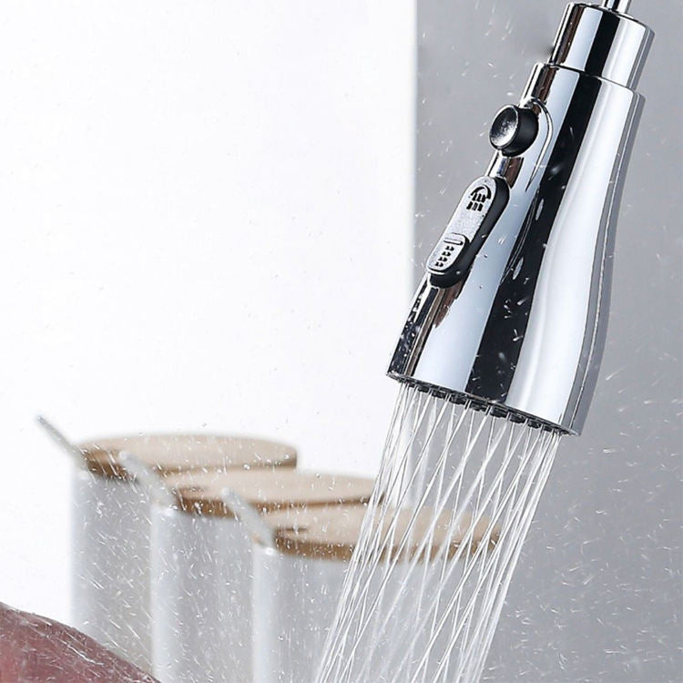Universal Three-Speed Adjustable Splash-Proof Kitchen Faucet