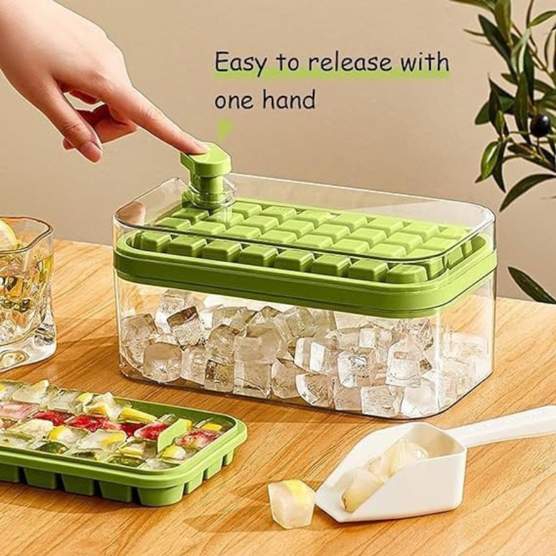 Silicone Ice Cube Tray with Easy-Release Design