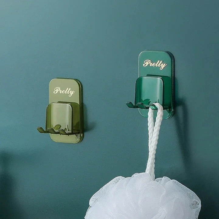 Bathroom Toothbrush Holder – Wall-Mounted Non-Folding Sticker Rack (Pack of 4)