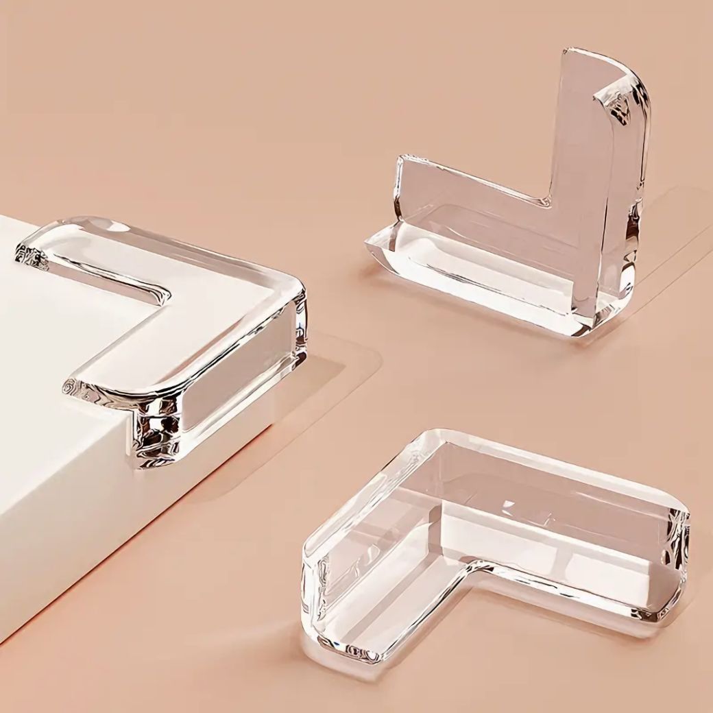 Clear Corner Protectors - Safety Bumpers for Sharp Edges