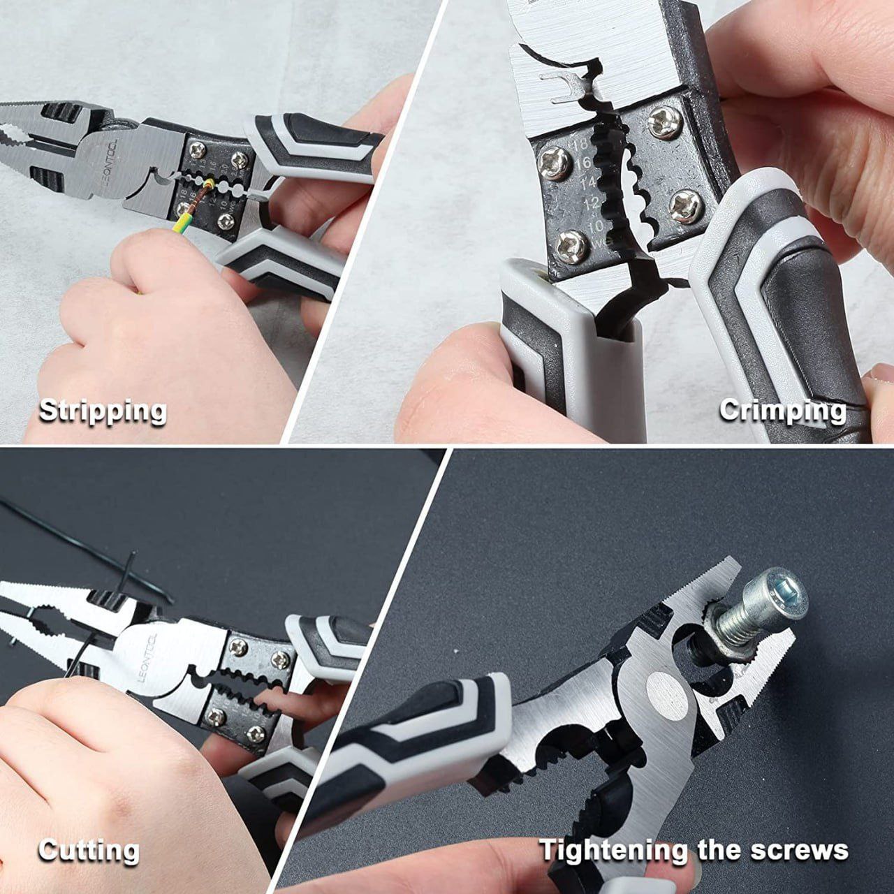 Professional Crimping and Cutting Pliers for Electricians