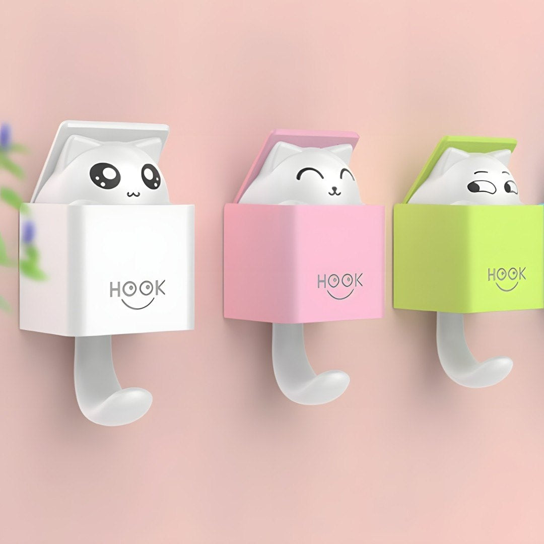 Durable Plastic Key Hook with Cute Animal Shape