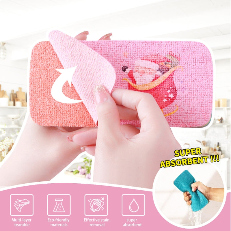 High-Efficiency Easy-Tear Cleaning Cloth for Multi-Purpose Use