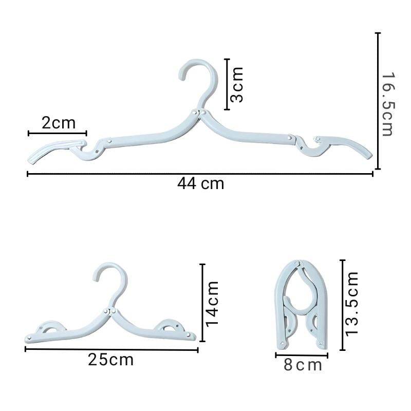 Foldable Hanger for Compact and Portable Storage(5Pcs)