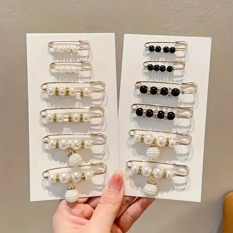 Pearl Brooch Pins Stylish Clothing Accessories