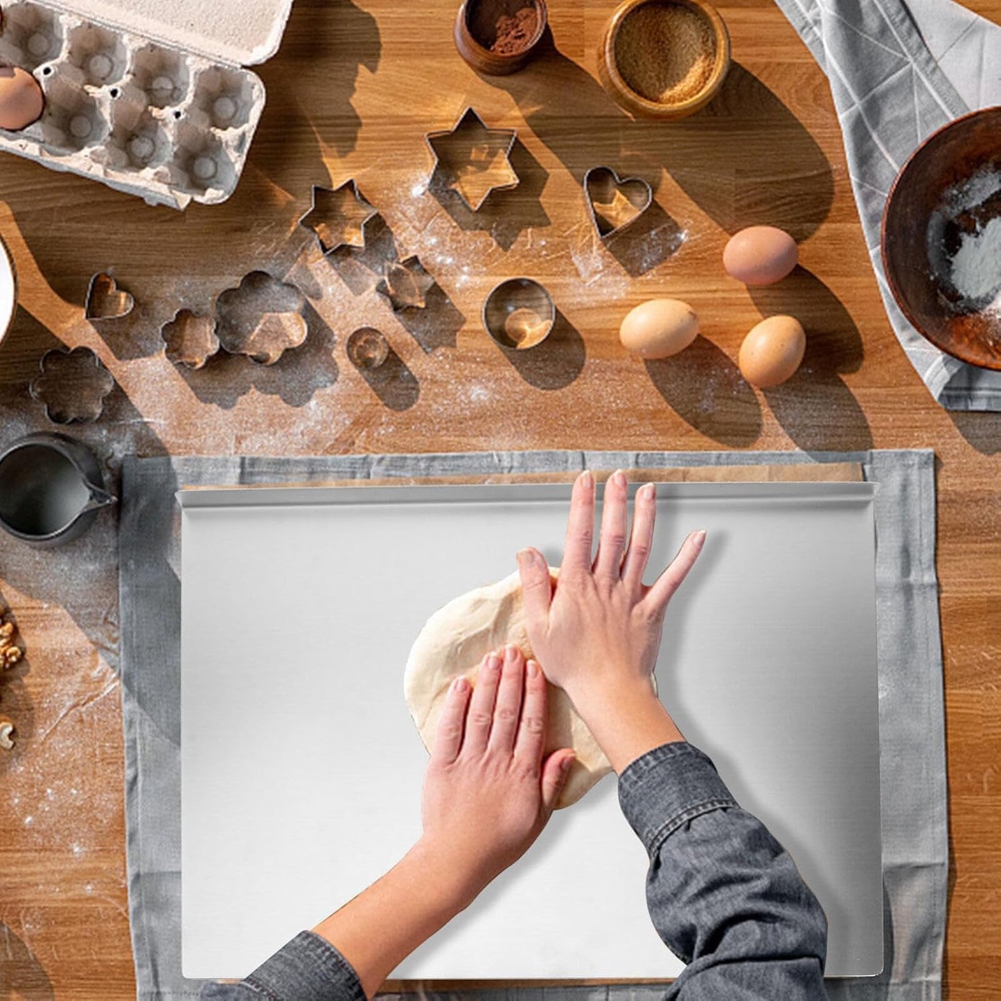 Premium Stainless Steel Chopping Board – Ultra-Durable, Hygienic & Rust-Resistant Cutting Board for Kitchen