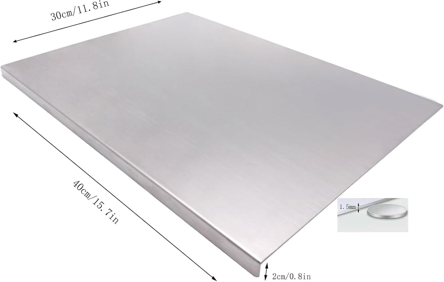 Premium Stainless Steel Chopping Board – Ultra-Durable, Hygienic & Rust-Resistant Cutting Board for Kitchen