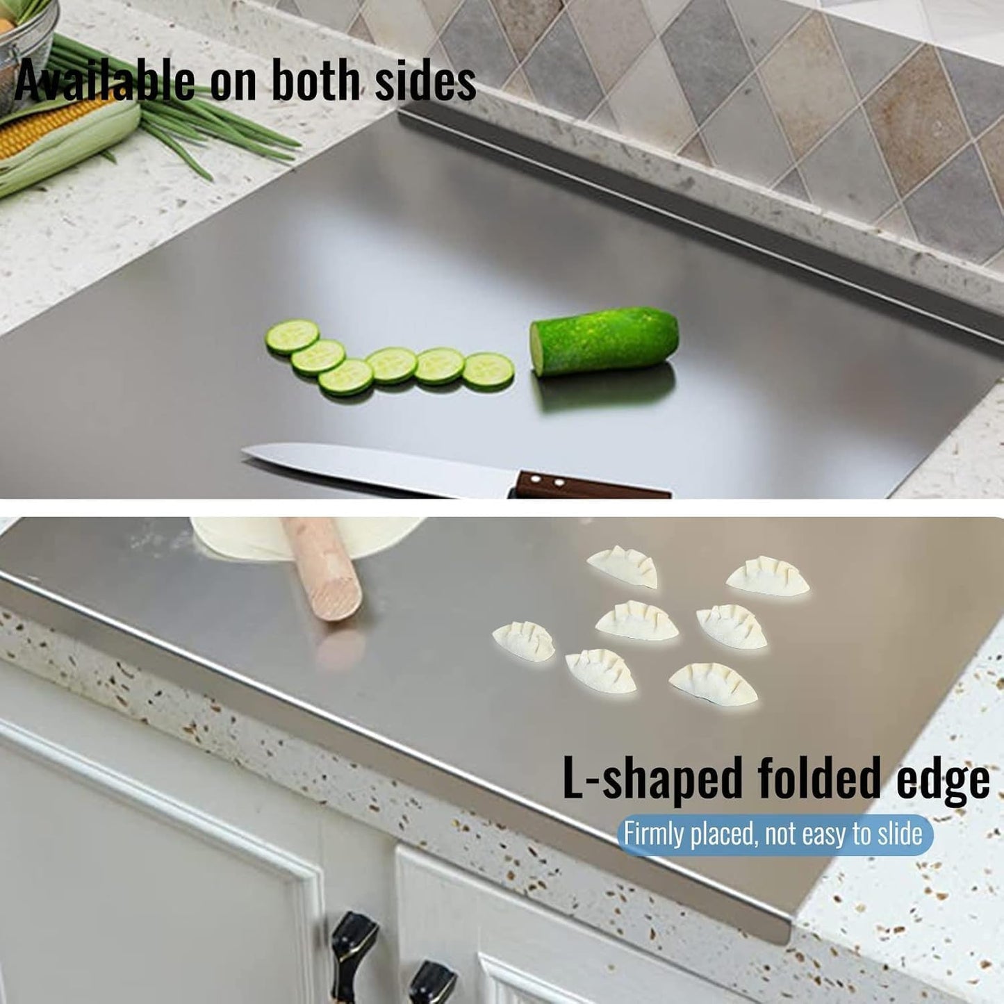 Premium Stainless Steel Chopping Board – Ultra-Durable, Hygienic & Rust-Resistant Cutting Board for Kitchen