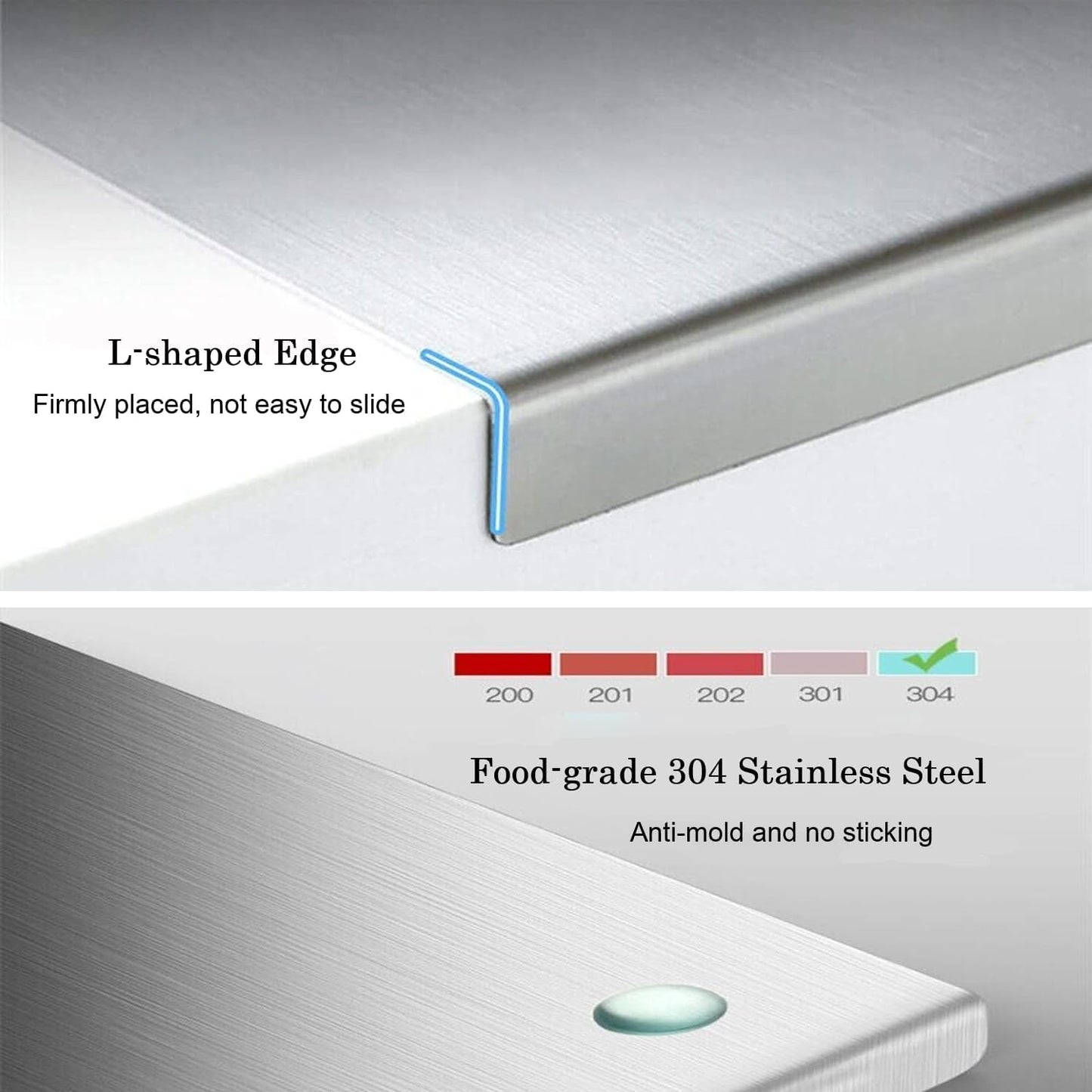 Premium Stainless Steel Chopping Board – Ultra-Durable, Hygienic & Rust-Resistant Cutting Board for Kitchen
