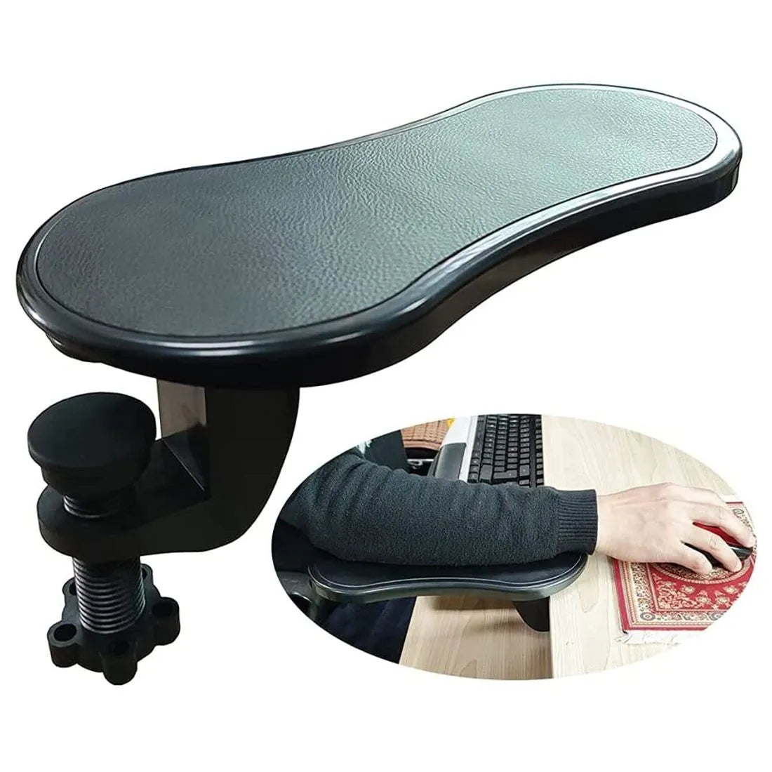 Adjustable Ergonomic Computer Arm Wrist Rest – Attachable Desk Support for Pain-Free Typing & Gaming